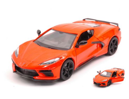 MOTORMAX MTM79360O CORVETTE STINGRAY 2020 ORANGE 1:24 Modellino