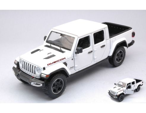 MOTORMAX MTM79368W JEEP GLADIATOR RUBICON HARD TOP WHITE 1:24 Modellino