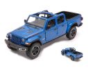 MOTORMAX MTM79370B JEEP GLADIATOR RUBICON OPEN TOP BLUE 1:24 Modellino