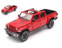 MOTORMAX MTM79370R JEEP GLADIATOR RUBICON OPEN TOP RED 1:24 Modellino