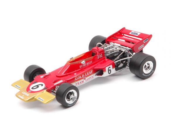 QUARTZO QZ27853 LOTUS 72D JOCHEN RINDT 1970 N.6 WINNER FRENCH GP 1:43 Modellino