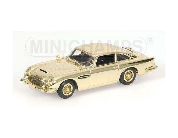 MINICHAMPS 436137261 ASTON MARTIN DB 5 007 JAMES BOND GOLD PLATED Modellino