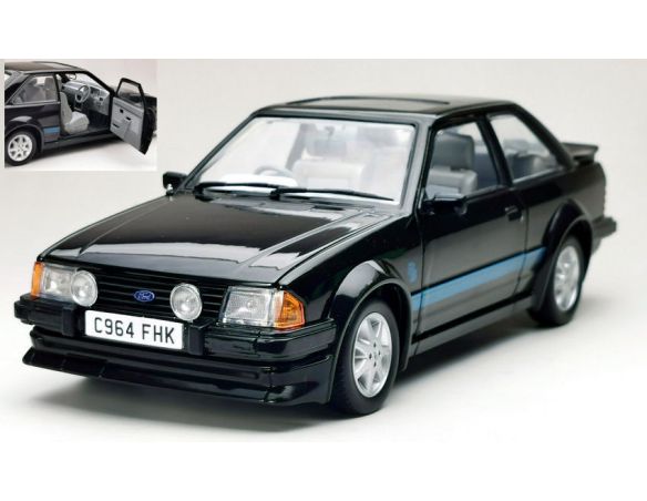 SUNSTAR SS4964R FORD ESCORT MKIII RS TURBO GUIDATA DA LADY DIANA BLACK 1:18 Modellino