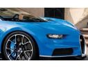 LOOKSMART LS490B BUGATTI CHIRON SPORT GREY CARBON/FRENCH RACING BLUE 1:43 Modellino
