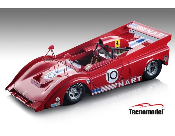 TECNOMODEL TMD18225D FERRARI 712 CAN AM N.10 TEAM NART WATKINS GLEN 1974 B.REDMAN 1:18 Modellino