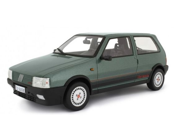 LAUDO RACING LM088B FIAT UNO TURBO I.E.1987 MET.GREEN 1:18 Modellino