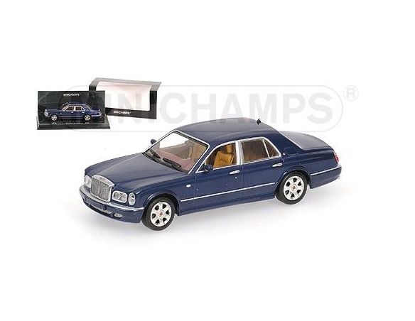 MINICHAMPS 436139004 BENTLEY ARNAGE RED LABEL 2001 BLUE METALLIC Modellino