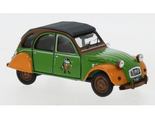 IXO MODEL CLC374N CITROEN 2 CV GREEN/ORANGE 1978 DEUCHIE 1  DONATION 1:43 Modellino