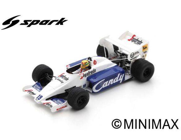 SPARK MODEL S2778 TOLEMAN TG184 AYRTON SENNA 1984 N.19 2nd MONACO GP 1:43 Modellino
