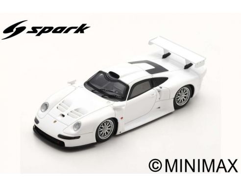 SPARK MODEL S5999 PORSCHE 911 GT1 STREET VERSION 1996 WHITE 1:43 Modellino