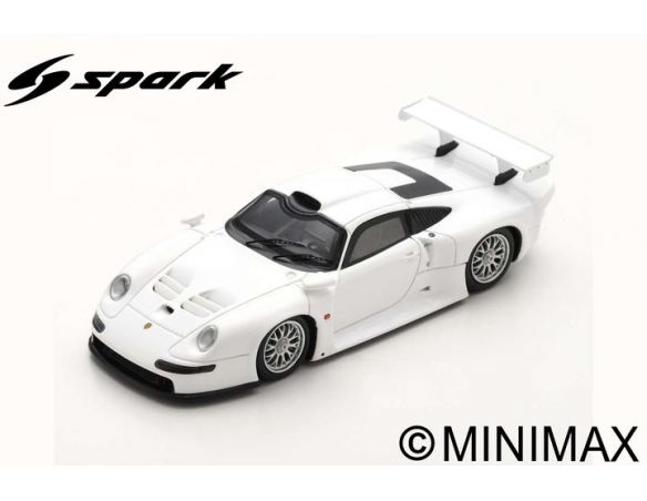 SPARK MODEL S5999 PORSCHE 911 GT1 STREET VERSION 1996 WHITE 1:43 Modellino