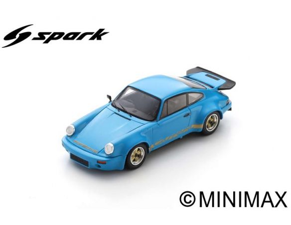 SPARK MODEL S7640 PORSCHE 911 RS 3.0 1974 CHASSIS NUMBER 9114609092 RHD AZUR 1:43 Modellino