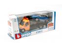 BBURAGO BU31407 RENAULT CAPTUR + FLATBED TRANSPORTER 1:43 Modellino