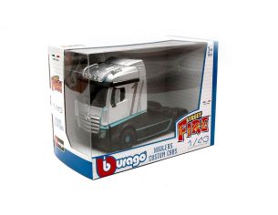 BBURAGO BU32202 MERCEDES ACTROS GIGASPACE SILVER 1:43 Modellino