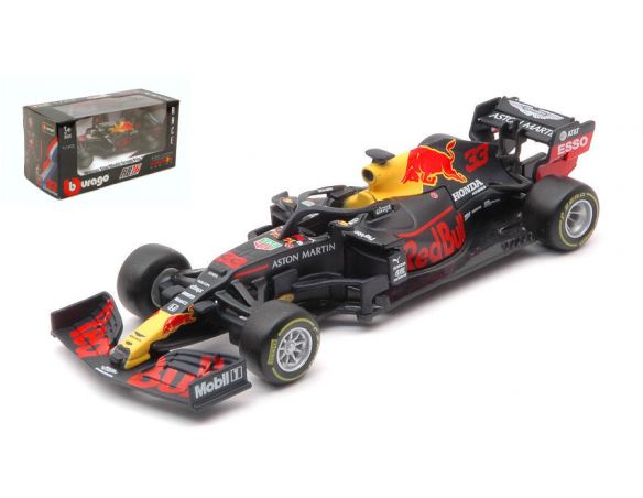 BBURAGO BU38052 RED BULL HONDA RB16 MAX VERSTAPPEN 2020 N.33 WINNER ABU DHABI GP 1:43 Modellino