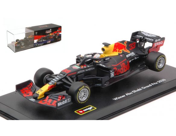 BBURAGO BU38053 RED BULL HONDA RB16 MAX VERSTAPPEN 2020 N.33 WINNER ABU DHABI GP 1:43 Modellino