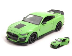 MAISTO MI31532B FORD MUSTANG SHELBY GT500 2020 LIGHT GREEN 1:24 Modellino