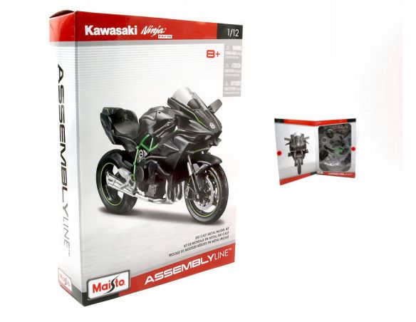 MAISTO MI39198 KAWASAKI NINJA H2R BLACK KIT 1:12 Modellino