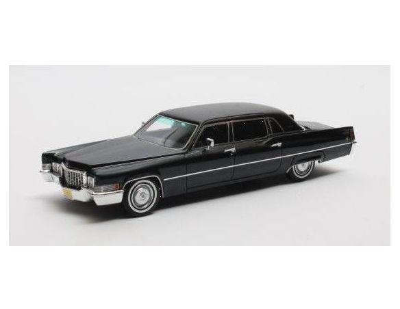 MATRIX SCALE MODELS MX20301-213 CADILLAC FLEETWOOD SERIES 75 LIMOUSINE 1970 MET.DARK BLUE 1:43 Modellino