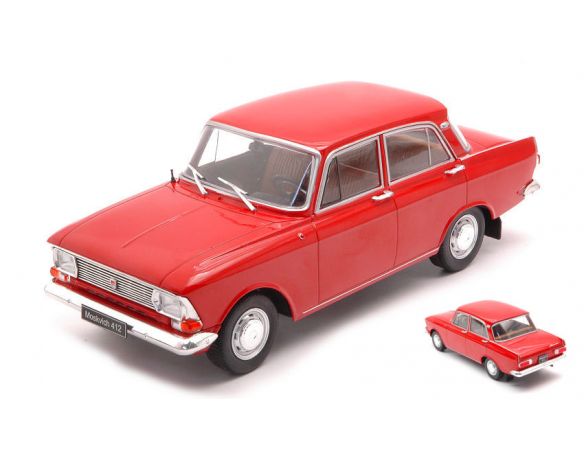 WHITEBOX WB124073 MOSKWITSCH 412 RED 1:24 Modellino