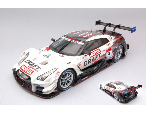 EBBRO EB81127 NISSAN GT-R N.3 SUPER GT500 2018 S.MOTOYAMA-K.CHIYO 1:18 Modellino
