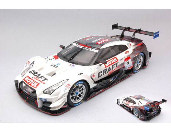 EBBRO EB81127 NISSAN GT-R N.3 SUPER GT500 2018 S.MOTOYAMA-K.CHIYO 1:18 Modellino