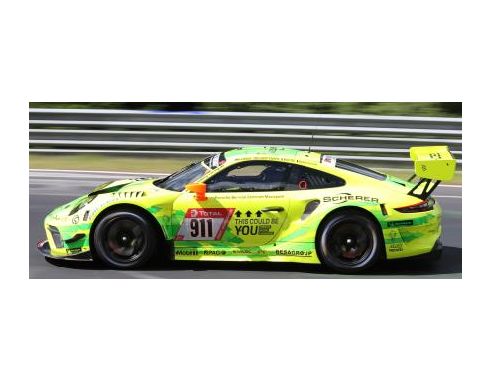 SPARK MODEL S18SG036 PORSCHE 911 GT3 R N.911 DSQ 24 H NURBURGRING 2019 BAMBER-CHRISTENSEN-EST Modellino