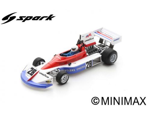 SPARK MODEL S5375 MARCH 751 MARK DONOHUE 1975 N.28 5th BRITISH GP 1:43 Modellino