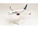 HERPA HP613149 BOEING 737 MAX 9 UNITED AIRLINES 1:200 Modellino