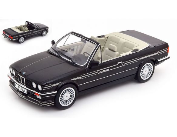 MODELCARGROUP MCG18277 BMW ALPINA C2 2,7 CONVERTIBLE BLACK DECORATED BASIS BMW E30 1:18 Modellino