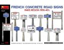 MINIART MIN35659 FRENCH CONCRETE ROAD SIGNS 1930-40s PARIS REGION KIT 1:35 Modellino