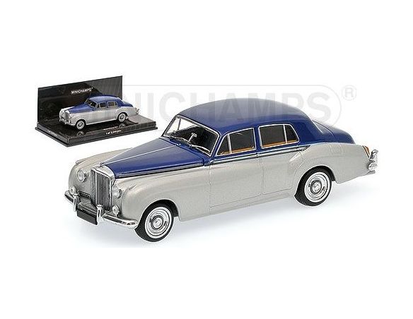 MINICHAMPS 436139950 BENTLEY S2 1960 SILVER & BLUE Modellino