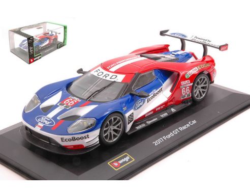 BBURAGO BU60002FF FORD GT 2017 N.67 RACE CAR 1:32 Modellino