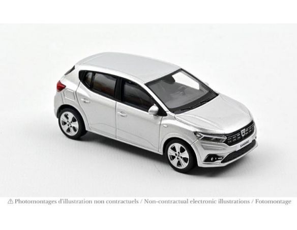 NOREV NV509020 DACIA SANDERO 2021 HIGHLAND GREY 1:43 Modellino