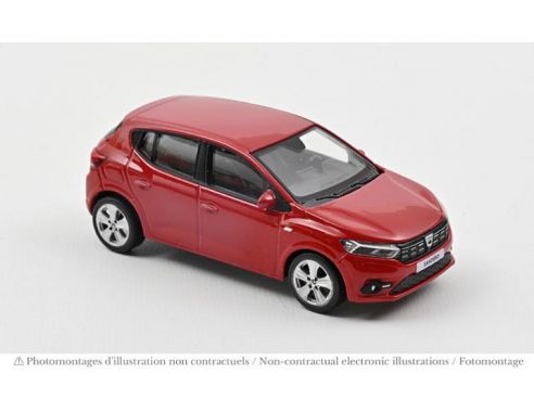 NOREV NV509021 DACIA SANDERO 2021 FUSION RED 1:43 Modellino