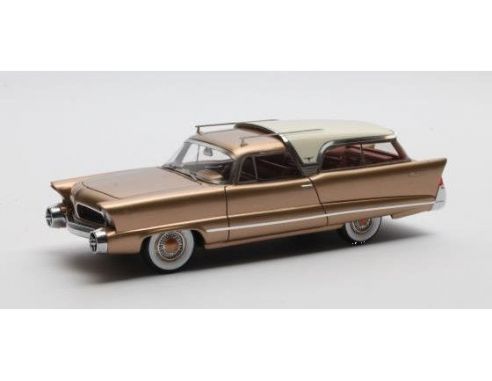 MATRIX SCALE MODELS MX50303-042 CHRYSLER PLAINSMAN CONCEPT RESTORED 1956 BRONZE/WHITE 1:43 Modellino
