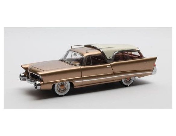 MATRIX SCALE MODELS MX50303-042 CHRYSLER PLAINSMAN CONCEPT RESTORED 1956 BRONZE/WHITE 1:43 Modellino