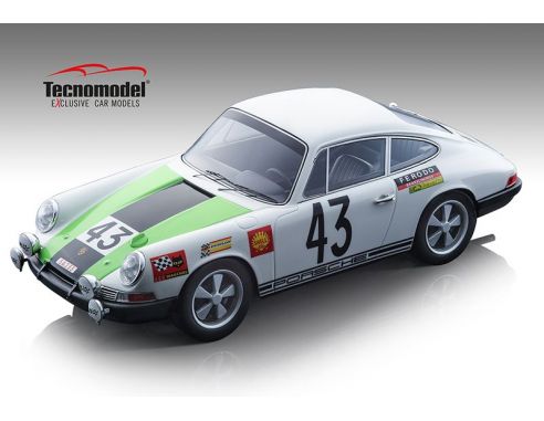 TECNOMODEL TMD18159A PORSCHE 911 T N.43 LE MANS 1968 GABAN-VANDERSCHRICK 1:18 Modellino