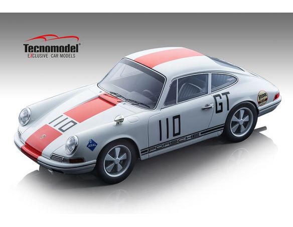 TECNOMODEL TMD18159C PORSCHE 911 T N.110 NURBURGRING 1968 HUTH-GREGER 1:18 Modellino