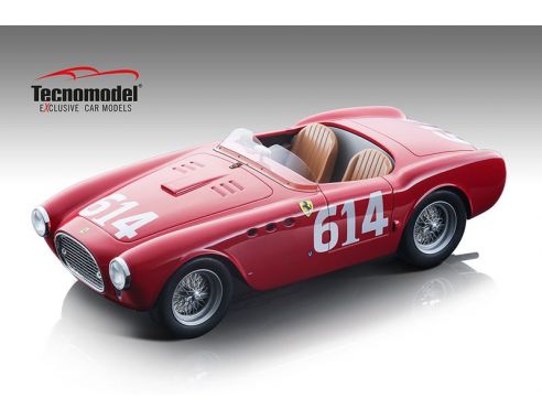 TECNOMODEL TMD18206D FERRARI 340 AMERICA N.614 MILLE MIGLIA 1952 P.TARUFFI 1:18 Modellino