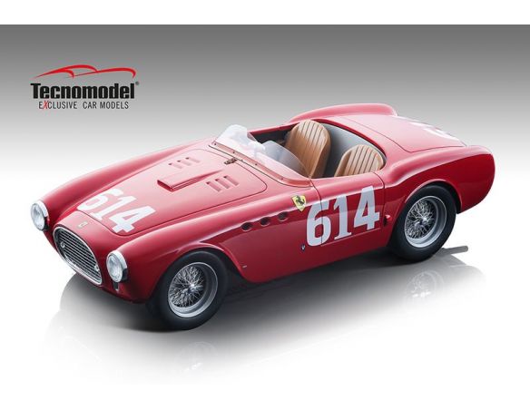 TECNOMODEL TMD18206D FERRARI 340 AMERICA N.614 MILLE MIGLIA 1952 P.TARUFFI 1:18 Modellino