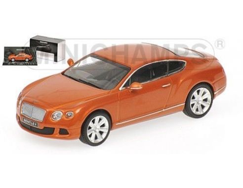 Minichamps PM436139981 BENTLEY CONTINENTAL GT 2011 ORANGE 1:43 Modellino