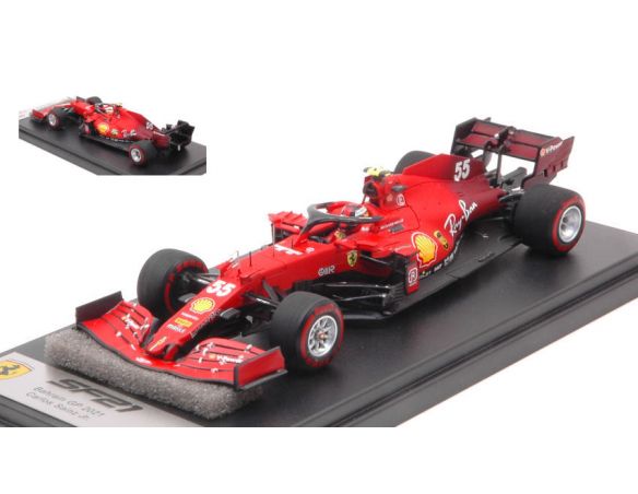 LOOKSMART LSF1036 FERRARI SF21 N.55 BAHRAIN GP 2021 CARLOS SAINZ JR.1:43 Modellino