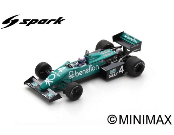 SPARK MODEL S7285 TYRRELL 011 DANNY SULLIVAN 1983 N.4 5th MONACO GP 1:43 Modellino