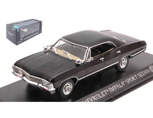 GREENLIGHT GREEN86443 CHEVROLET IMPALA SPORT SEDAN 1967 TUXEDO BLACK 1:43 Modellino