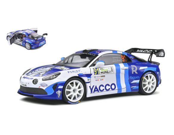 SOLIDO SL1801613 ALPINE A110S N.91 RALLY MONZA 2020 P.RAGUES 1:18 Modellino