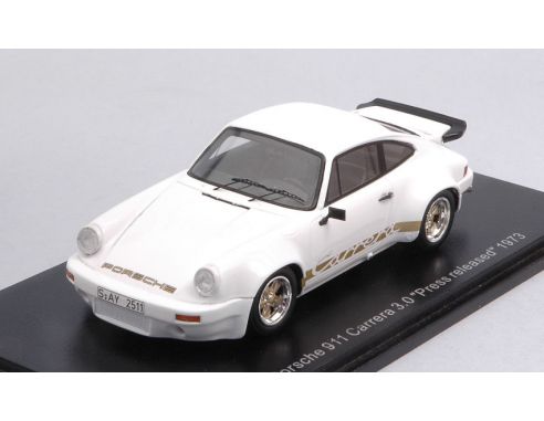 SPARK MODEL S4927 PORSCHE 911 CARRERA RS 3.0 1974 WHITE 1:43 Modellino