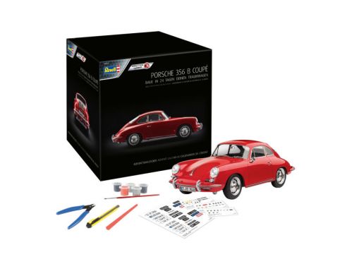 REVELL RV01029 ADVENT CALENDAR 1:16 PORSCHE 356 B COUPE' Modellino