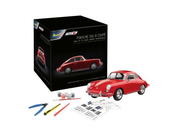 REVELL RV01029 ADVENT CALENDAR 1:16 PORSCHE 356 B COUPE' Modellino