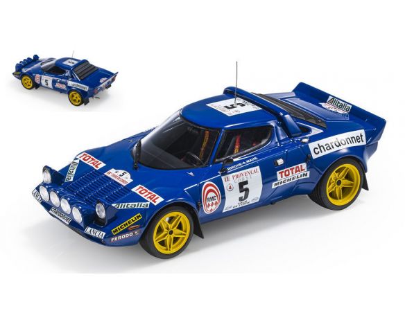 TOPMARQUES TOP099D LANCIA STRATOS HF N.5 WINNER TOUR DE FRANCE 1976 DARNICHE-MAHE 1:18 Modellino